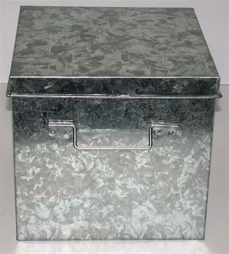 galvanized electrical box|galvanized metal container with lid.